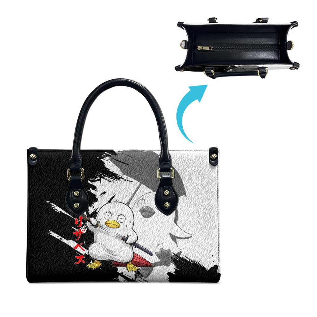 Elizabeth Leather Bag Comic Parody Ink Splash Style