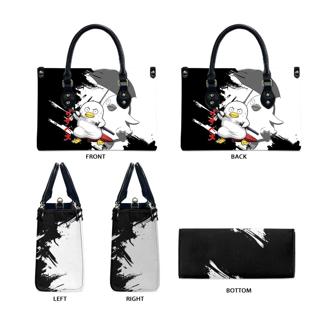 Elizabeth Leather Bag Comic Parody Ink Splash Style
