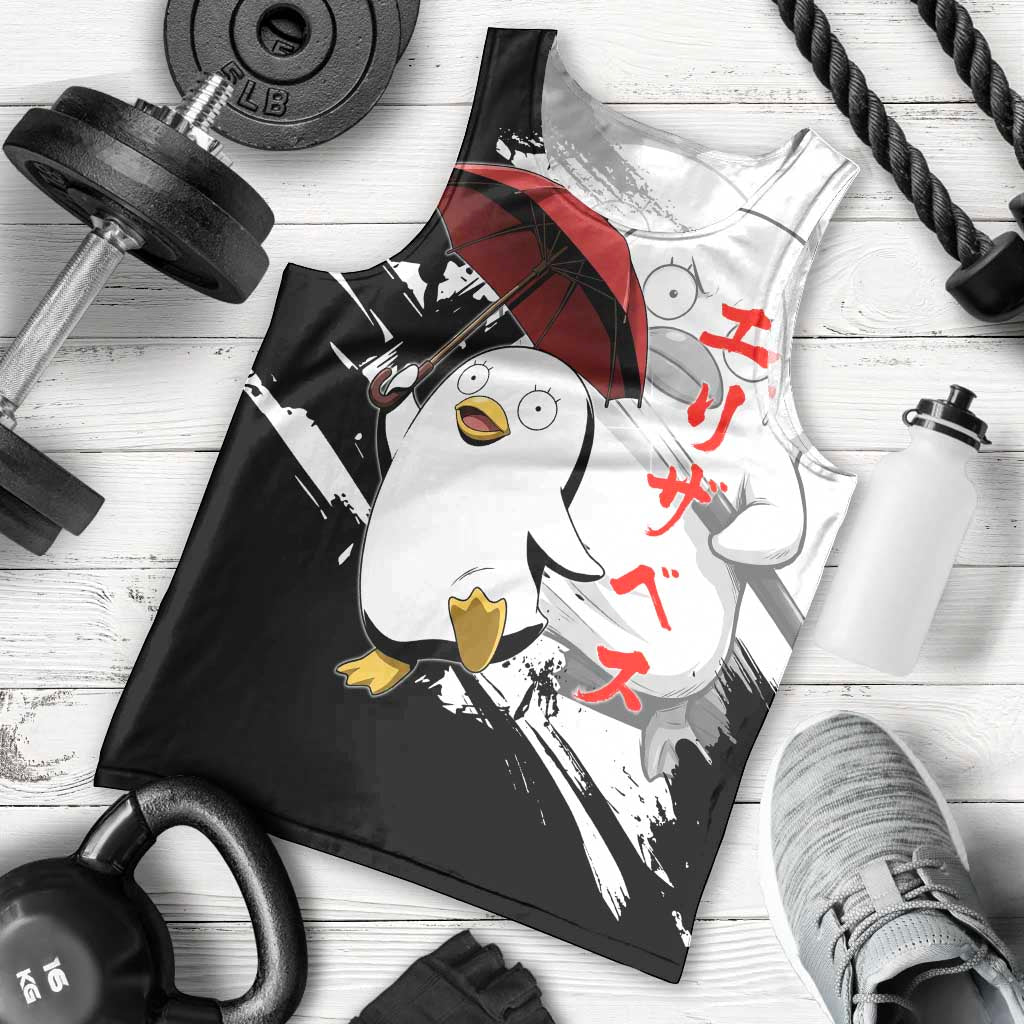 Elizabeth Men Tank Top Comic Parody Ink Splash Style