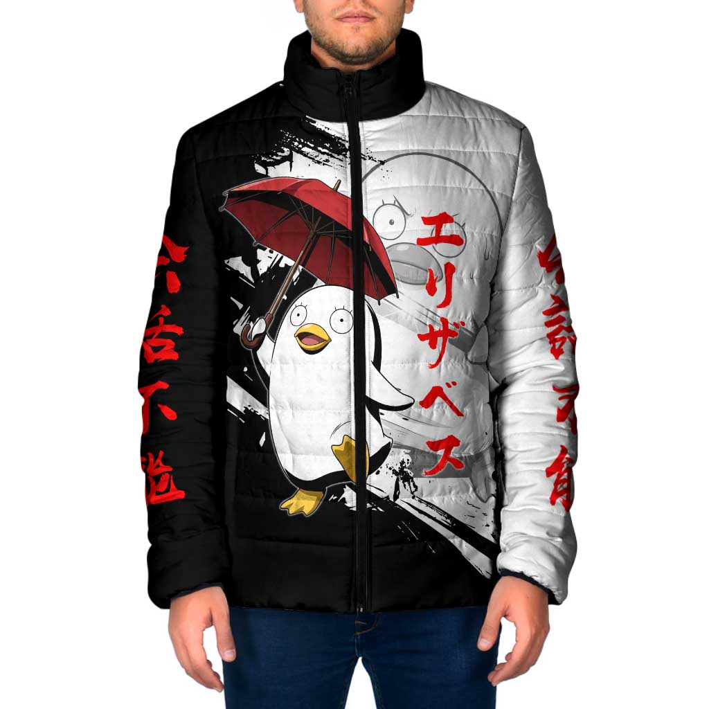 Elizabeth Padded Jacket Comic Parody Ink Splash Style