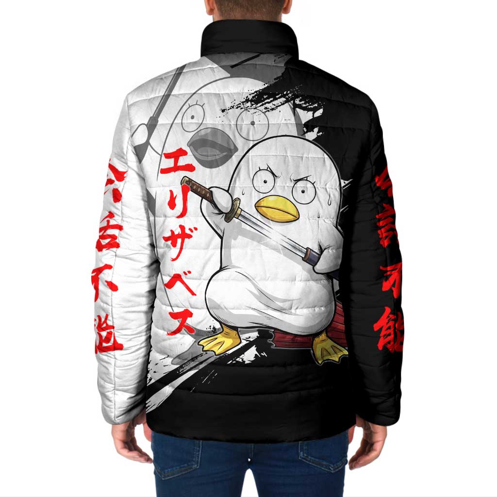 Elizabeth Padded Jacket Comic Parody Ink Splash Style