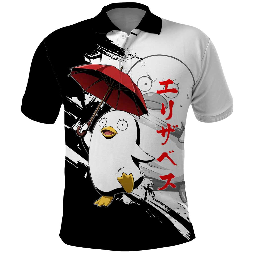 Elizabeth Polo Shirt Comic Parody Ink Splash Style