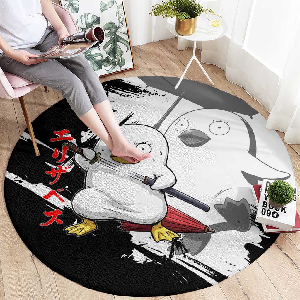Elizabeth Round Carpet Comic Parody Ink Splash Style
