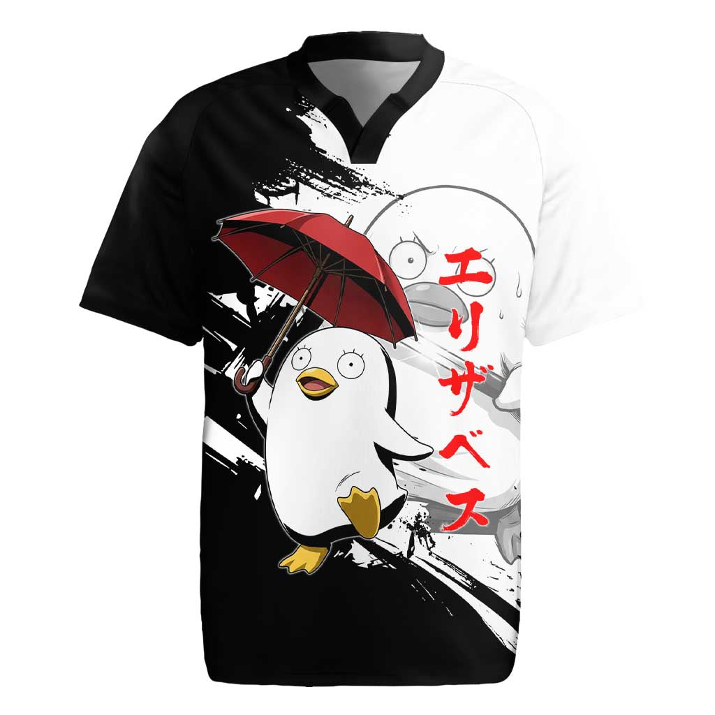 Elizabeth Rugby Jersey Comic Parody Ink Splash Style