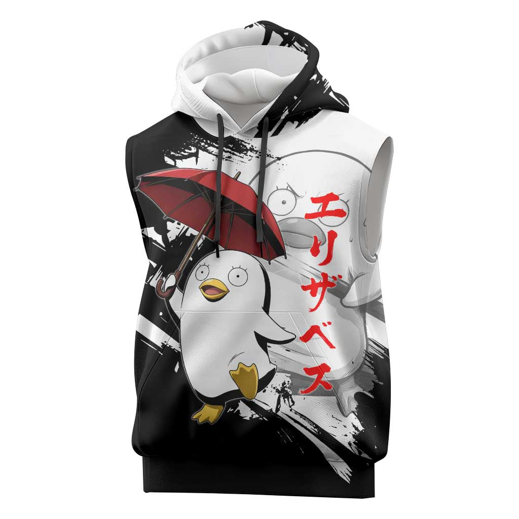 Elizabeth Sleeveless Hoodie Comic Parody Ink Splash Style