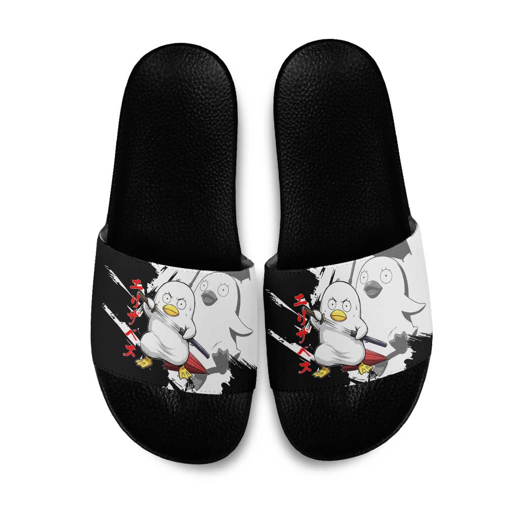 Elizabeth Slide Sandals Comic Parody Ink Splash Style