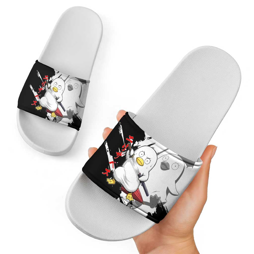 Elizabeth Slide Sandals Comic Parody Ink Splash Style