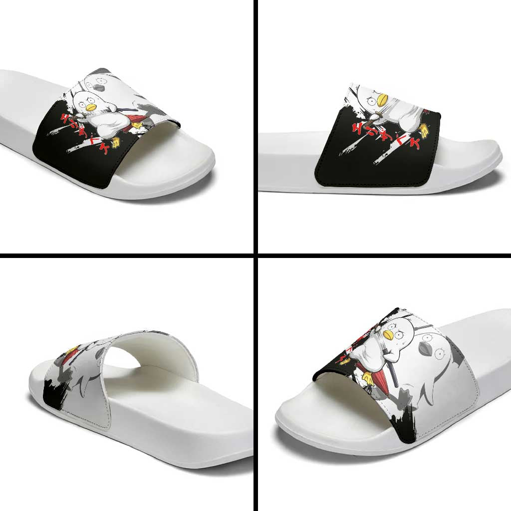 Elizabeth Slide Sandals Comic Parody Ink Splash Style
