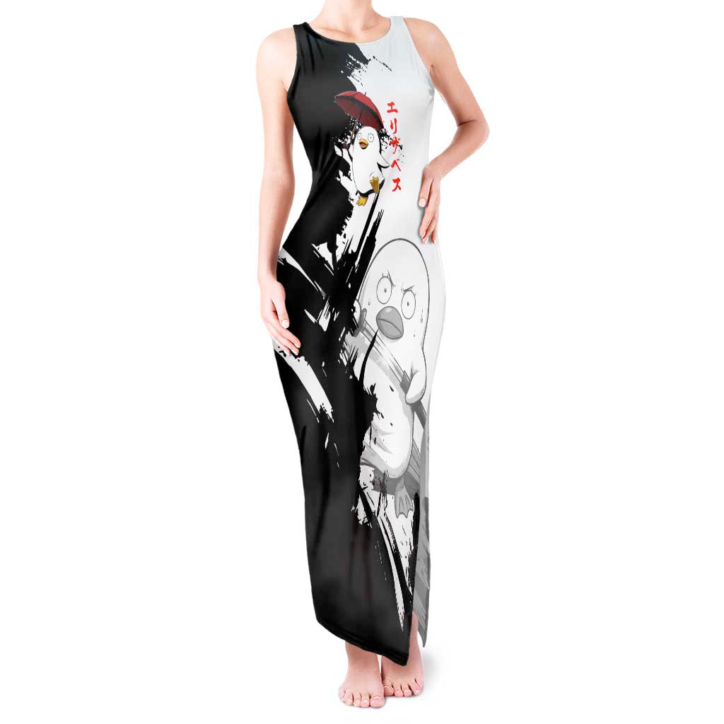 Elizabeth Tank Maxi Dress Comic Parody Ink Splash Style