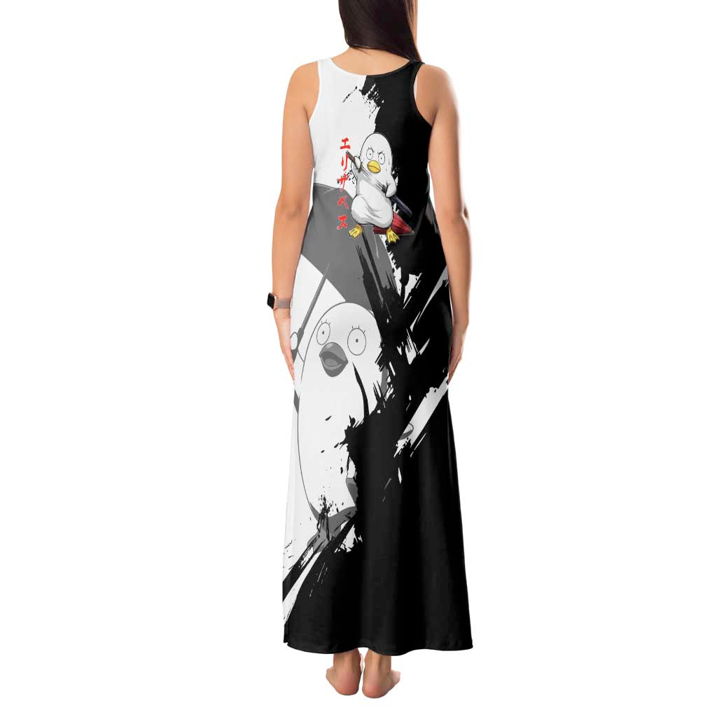 Elizabeth Tank Maxi Dress Comic Parody Ink Splash Style