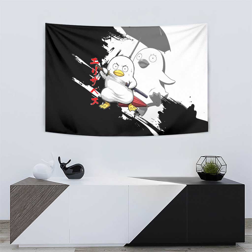 Elizabeth Tapestry Comic Parody Ink Splash Style