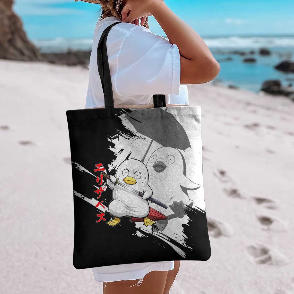 Elizabeth Tote Bag Comic Parody Ink Splash Style