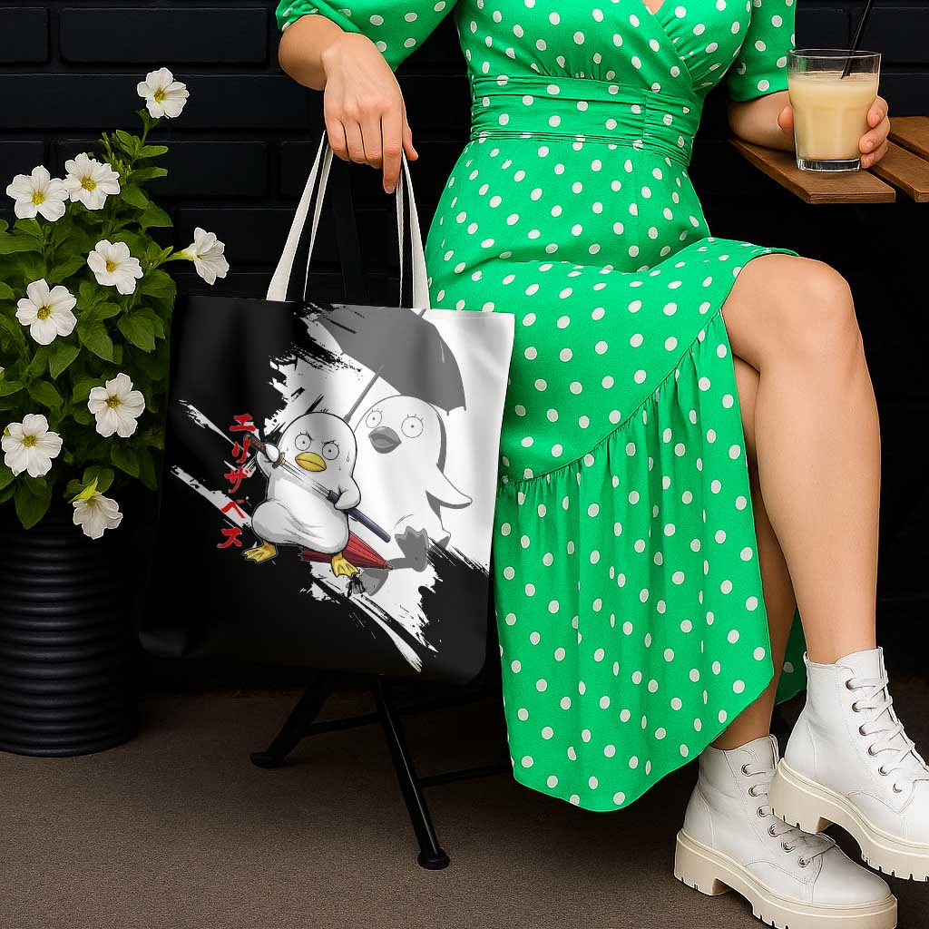 Elizabeth Tote Bag Comic Parody Ink Splash Style