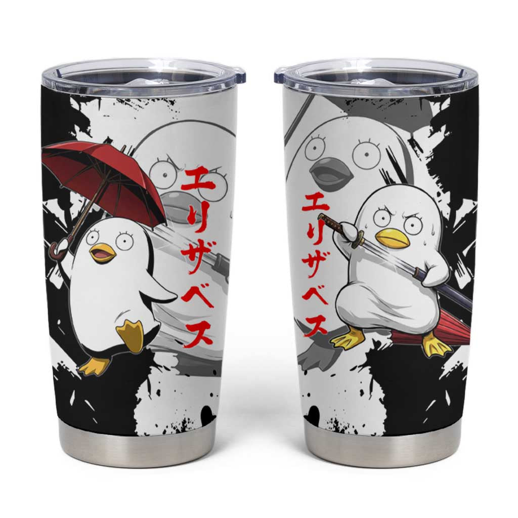 Elizabeth Tumbler Cup Comic Parody Ink Splash Style