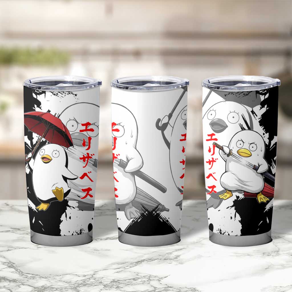 Elizabeth Tumbler Cup Comic Parody Ink Splash Style