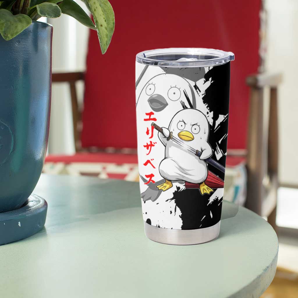 Elizabeth Tumbler Cup Comic Parody Ink Splash Style