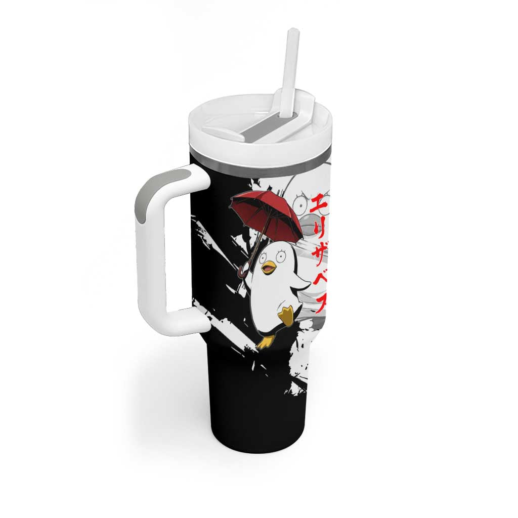 Elizabeth Tumbler With Handle Comic Parody Ink Splash Style
