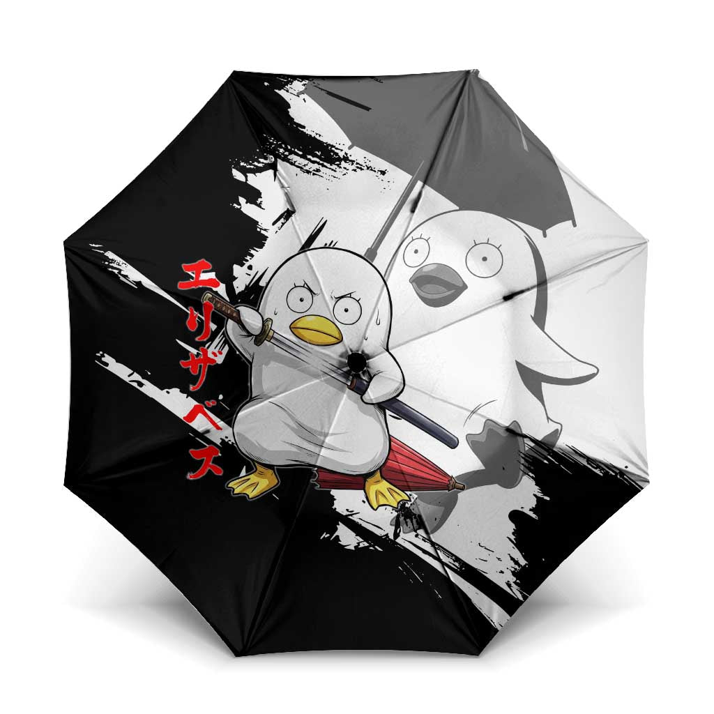 Elizabeth Umbrella Comic Parody Ink Splash Style
