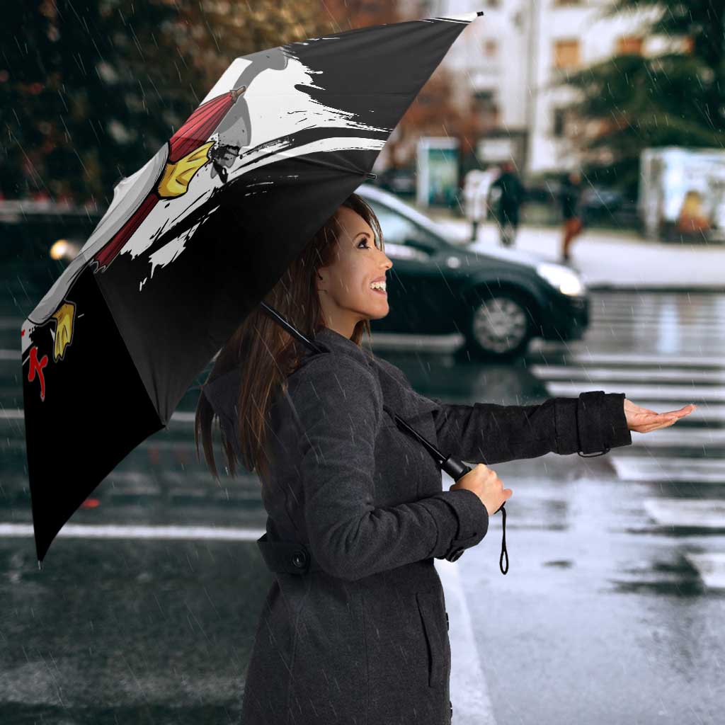 Elizabeth Umbrella Comic Parody Ink Splash Style