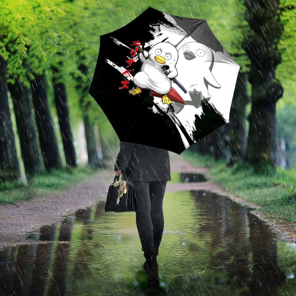 Elizabeth Umbrella Comic Parody Ink Splash Style