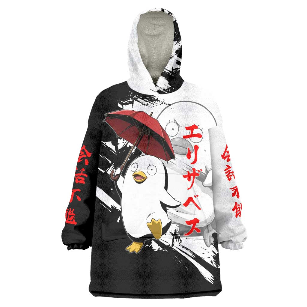 Elizabeth Wearable Blanket Hoodie Comic Parody Ink Splash Style