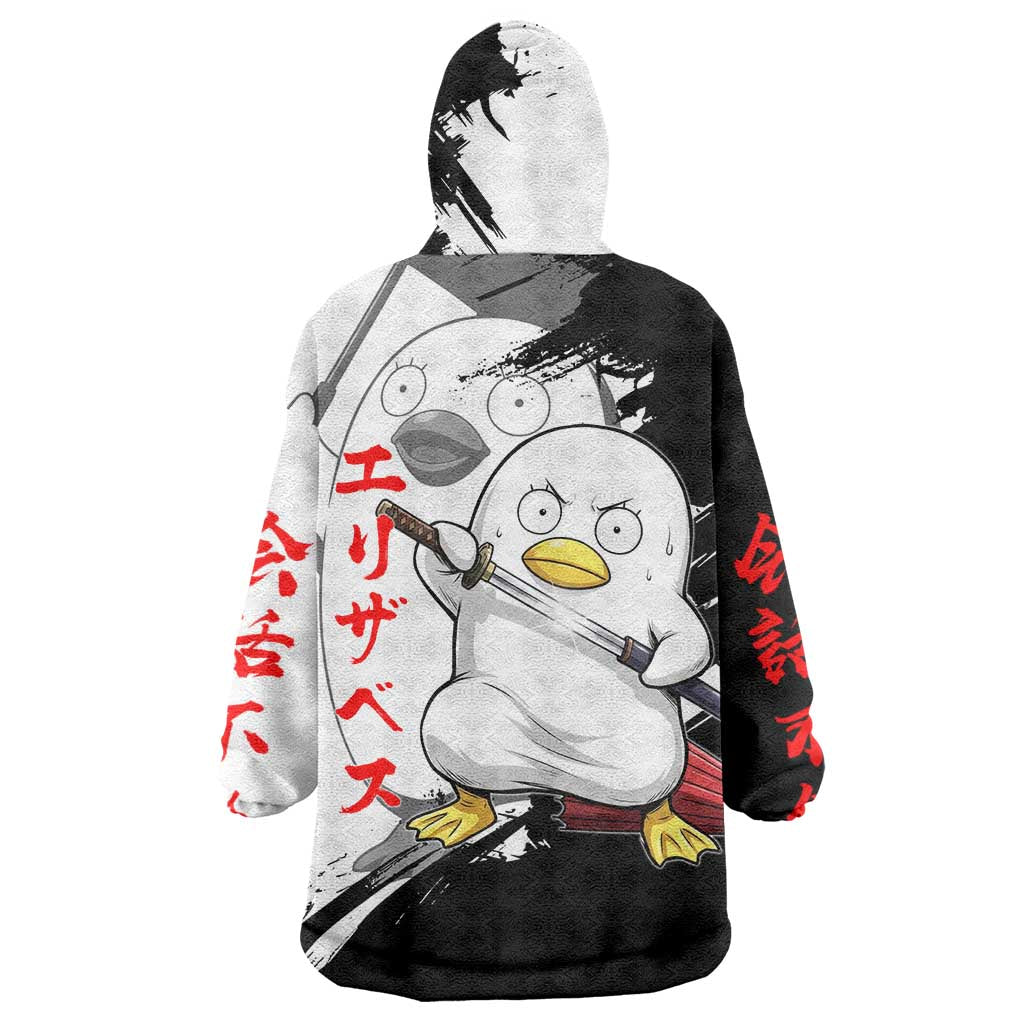 Elizabeth Wearable Blanket Hoodie Comic Parody Ink Splash Style