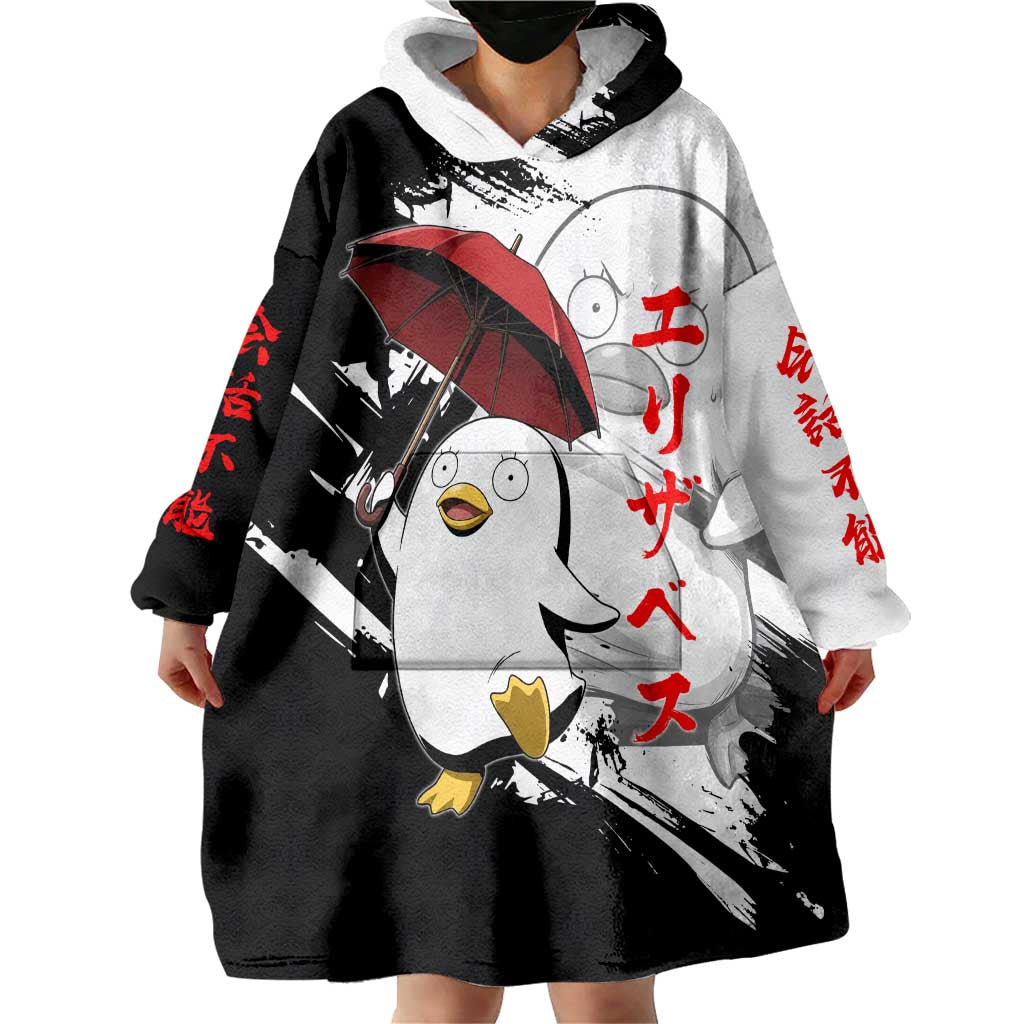 Elizabeth Wearable Blanket Hoodie Comic Parody Ink Splash Style