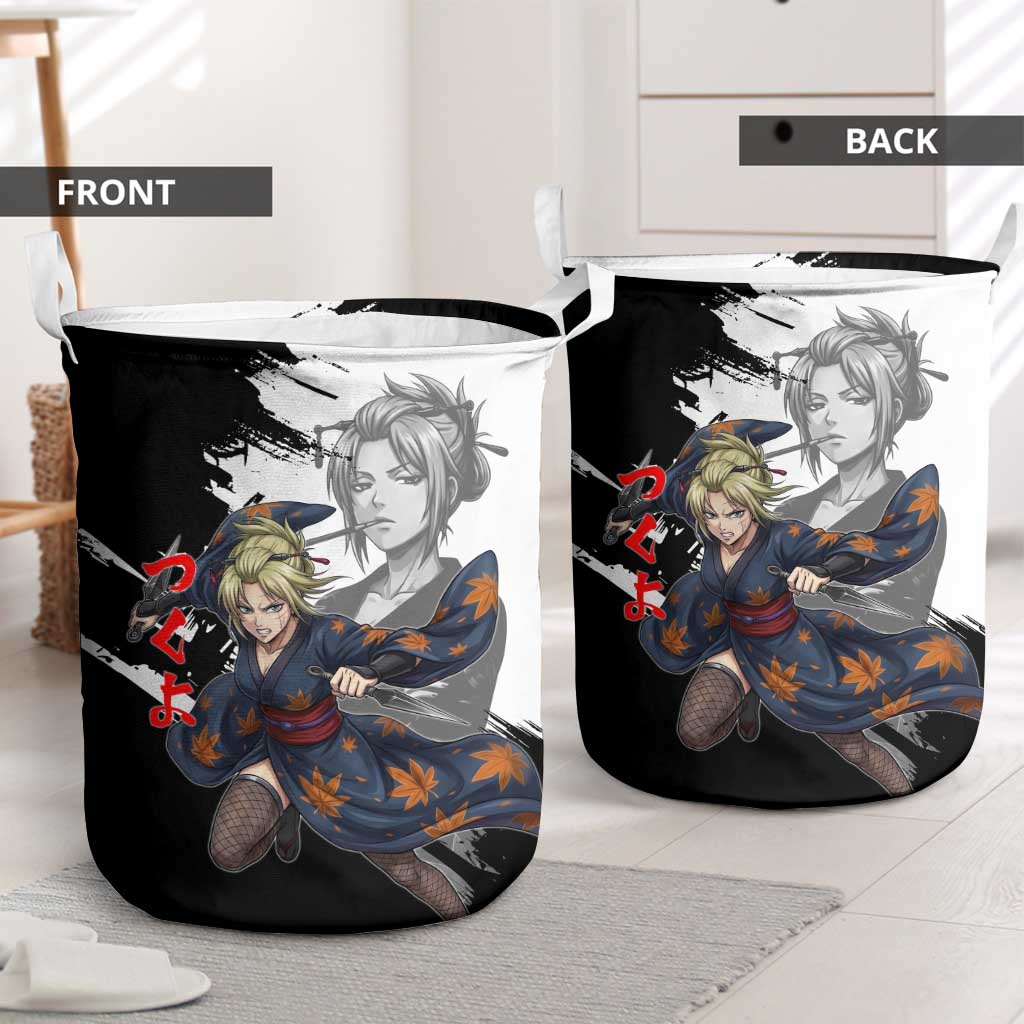 Tsukuyo Laundry Basket Edo Shinobi Ink Brush Style