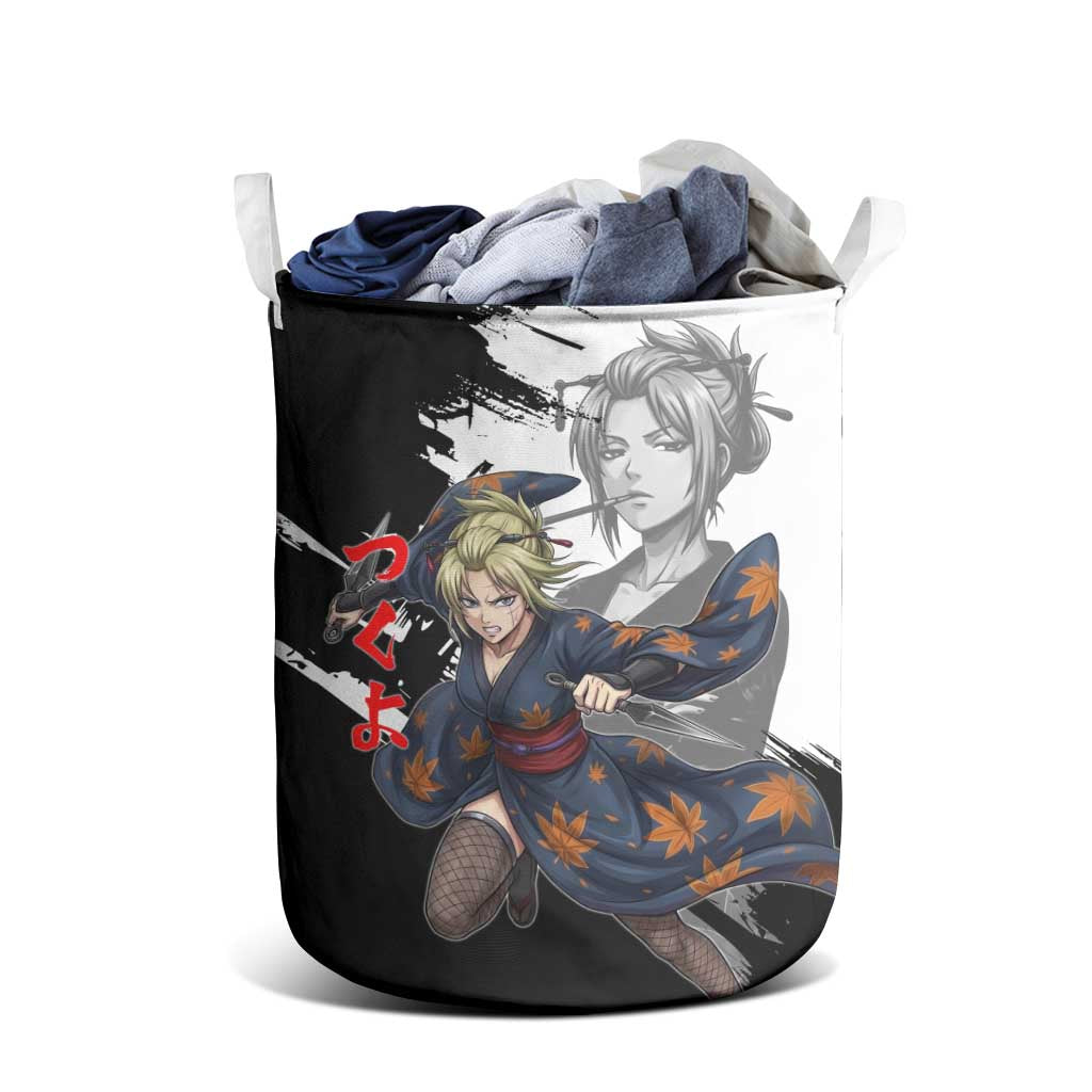 Tsukuyo Laundry Basket Edo Shinobi Ink Brush Style