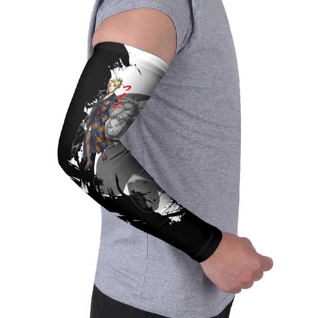 Tsukuyo Arm Sleeves Edo Shinobi Ink Brush Style