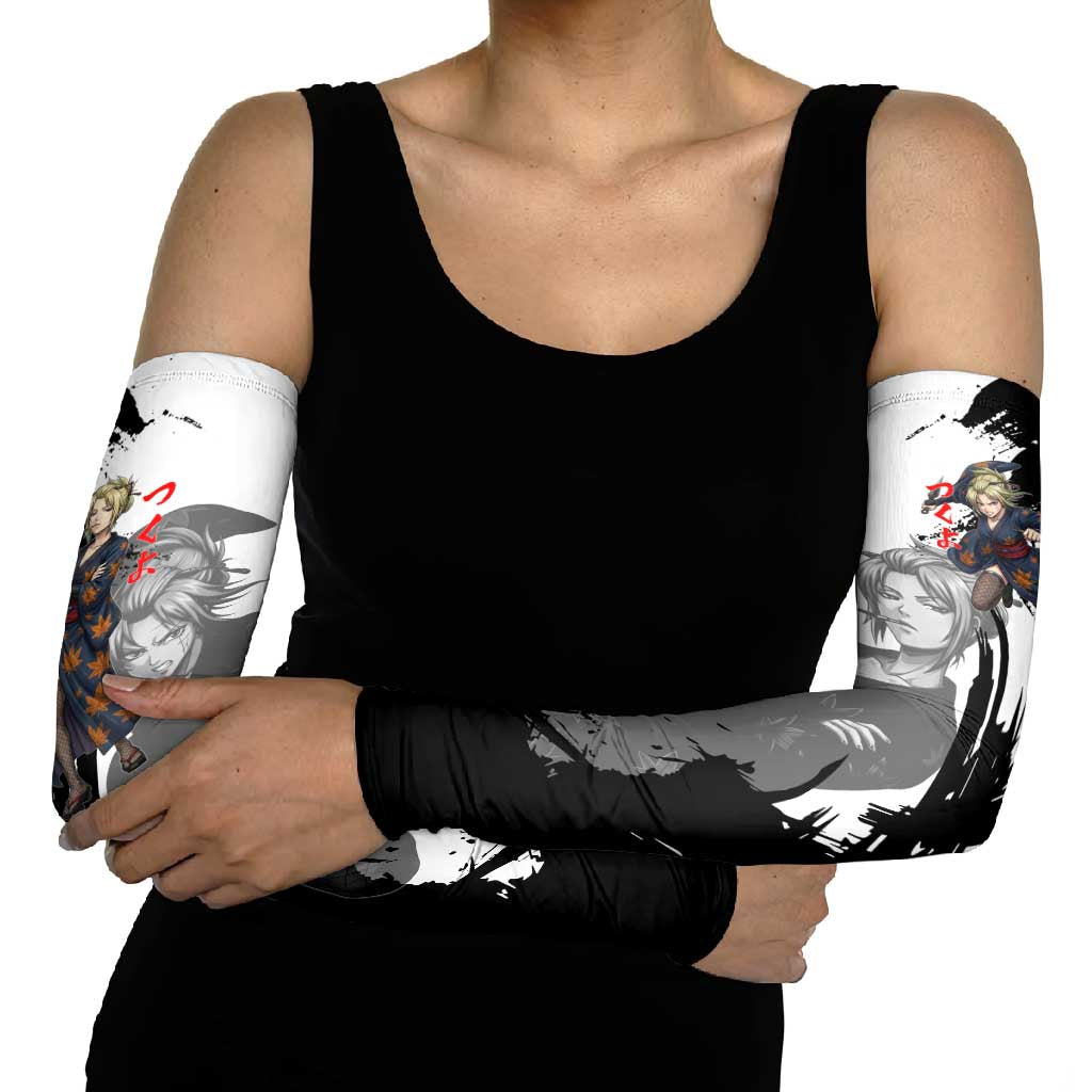 Tsukuyo Arm Sleeves Edo Shinobi Ink Brush Style