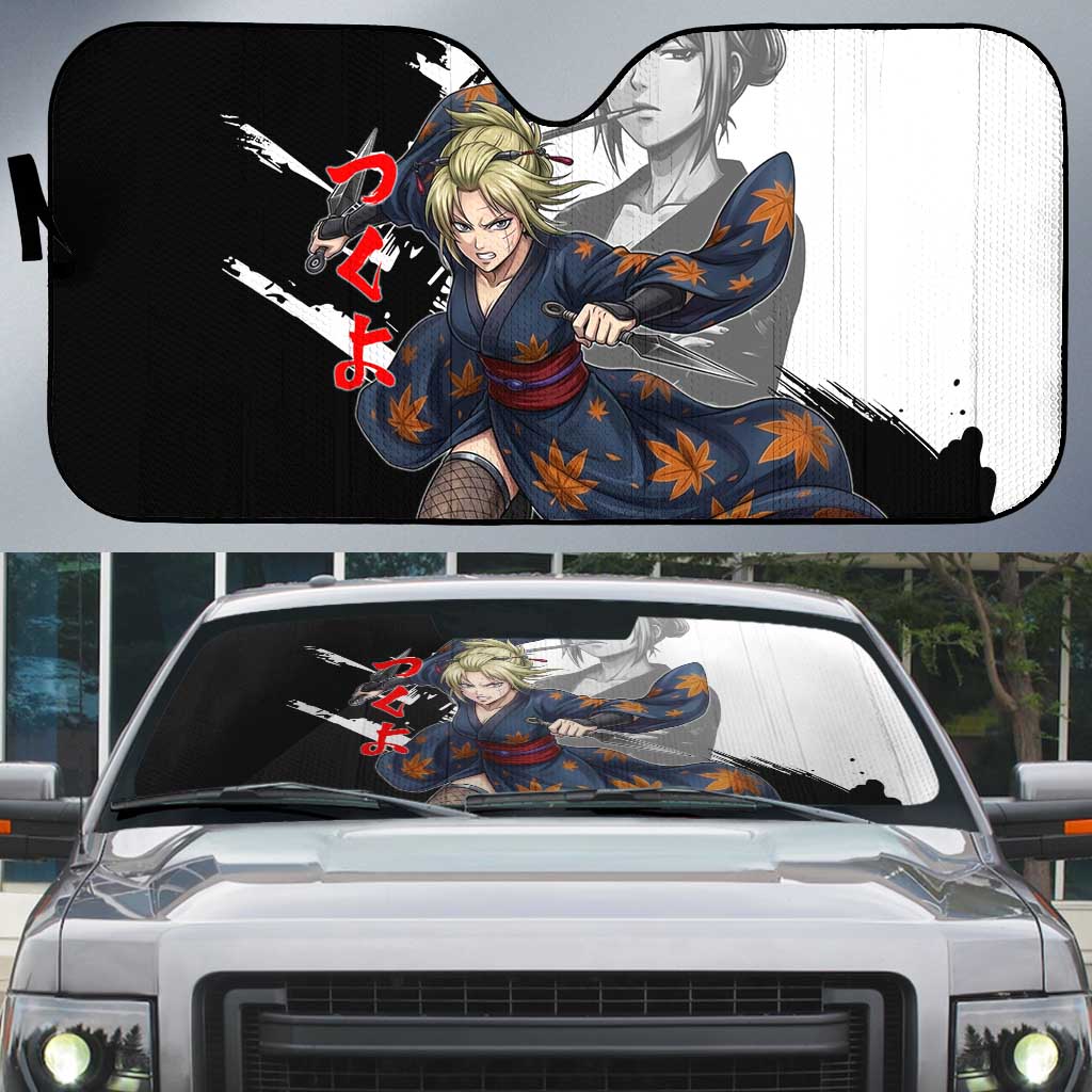 Tsukuyo Auto Sun Shade Edo Shinobi Ink Brush Style