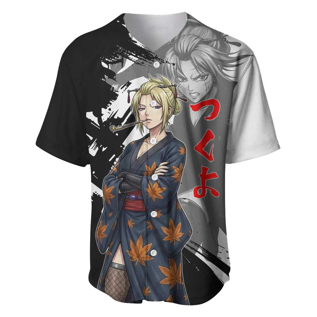 Tsukuyo Baseball Jersey Edo Shinobi Ink Brush Style