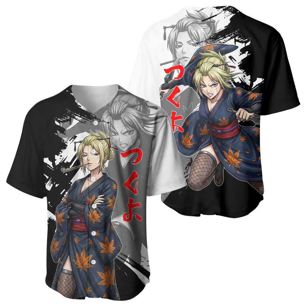 Tsukuyo Baseball Jersey Edo Shinobi Ink Brush Style