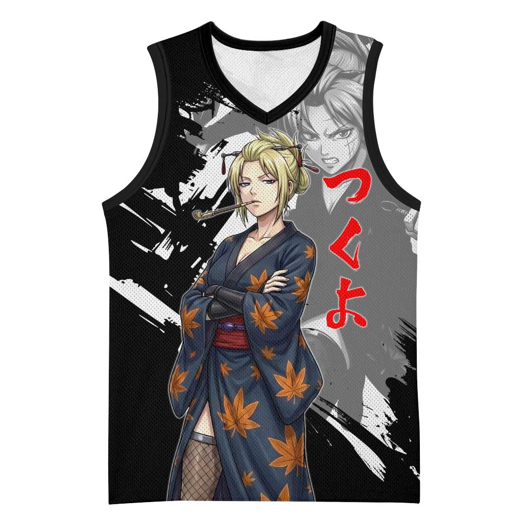 Tsukuyo Basketball Jersey Edo Shinobi Ink Brush Style