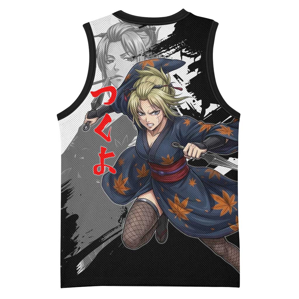 Tsukuyo Basketball Jersey Edo Shinobi Ink Brush Style