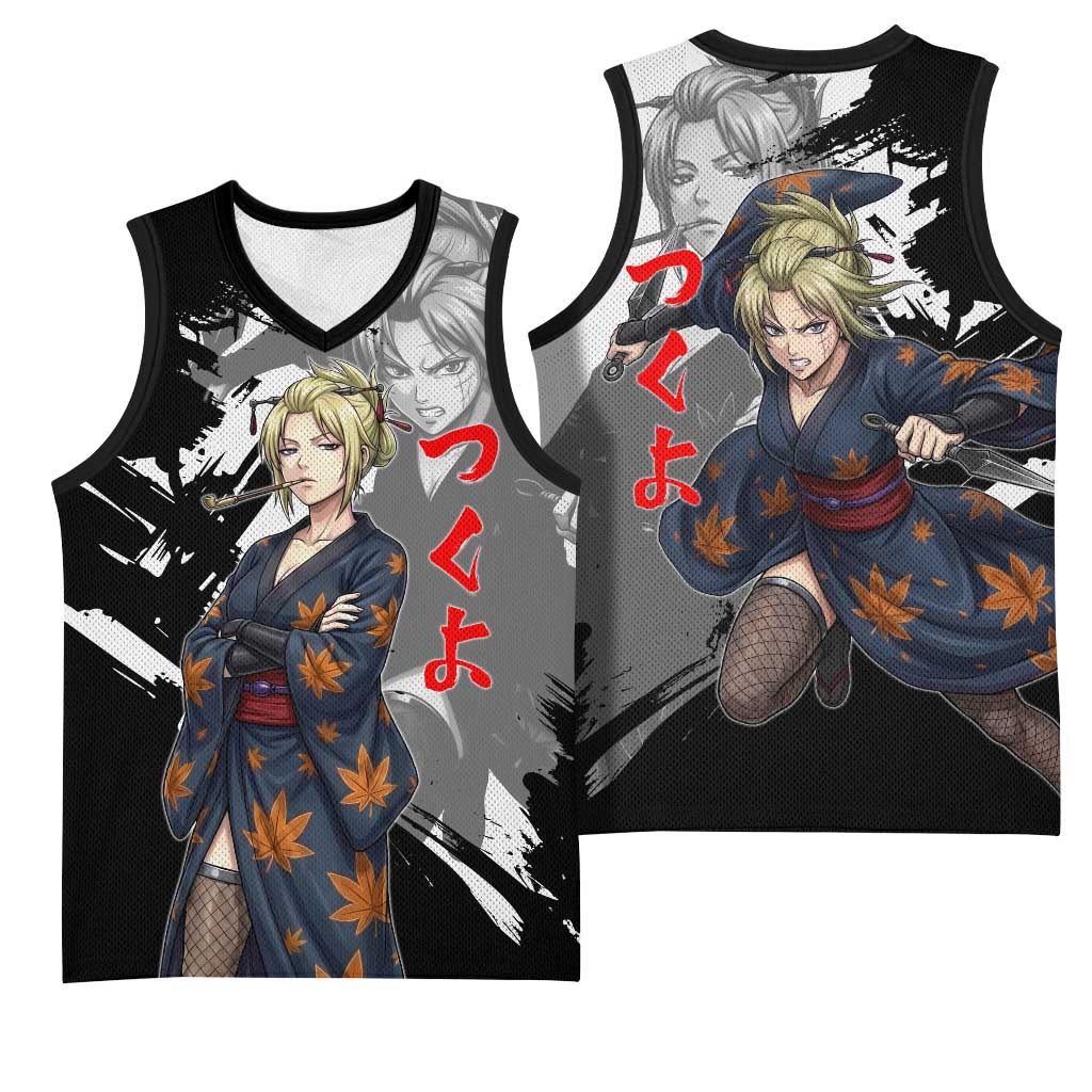Tsukuyo Basketball Jersey Edo Shinobi Ink Brush Style