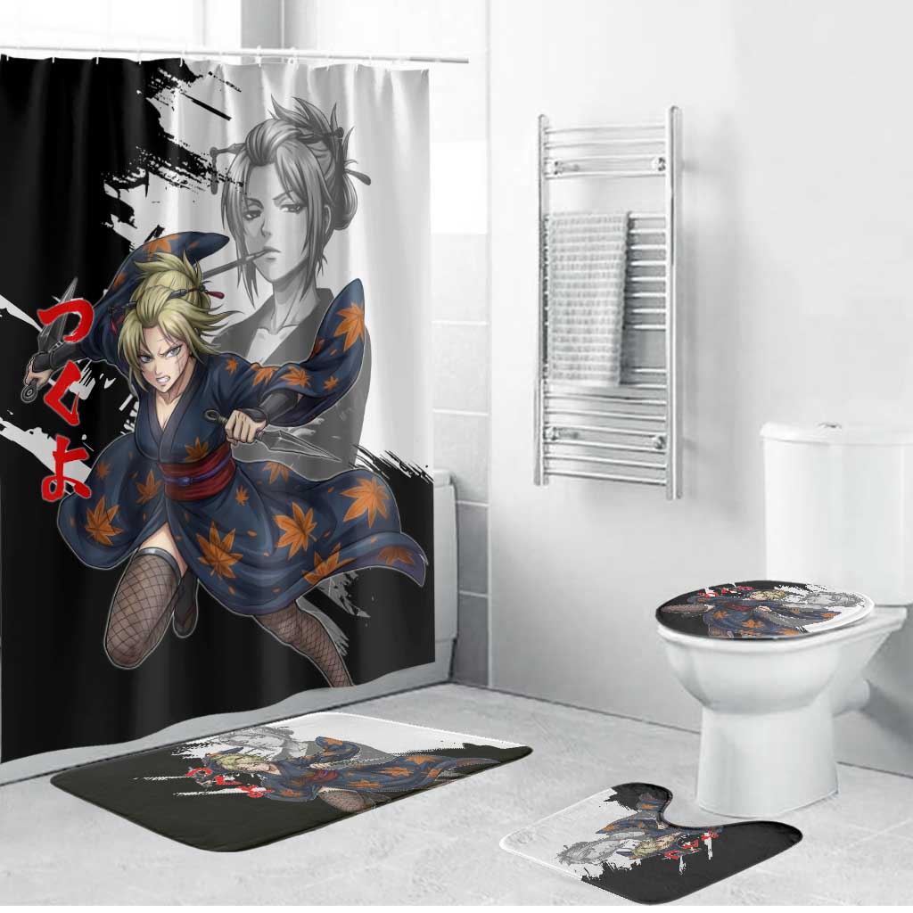 Tsukuyo Bathroom Set Edo Shinobi Ink Brush Style