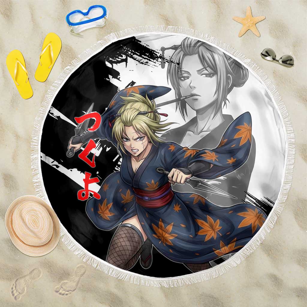 Tsukuyo Beach Blanket Edo Shinobi Ink Brush Style