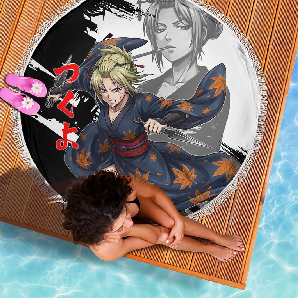 Tsukuyo Beach Blanket Edo Shinobi Ink Brush Style