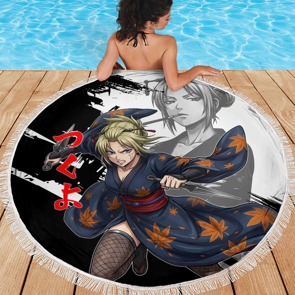 Tsukuyo Beach Blanket Edo Shinobi Ink Brush Style