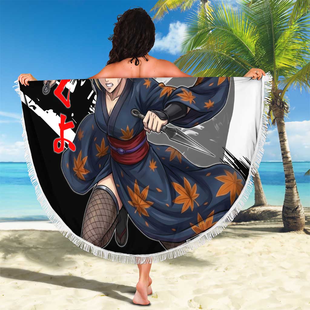 Tsukuyo Beach Blanket Edo Shinobi Ink Brush Style