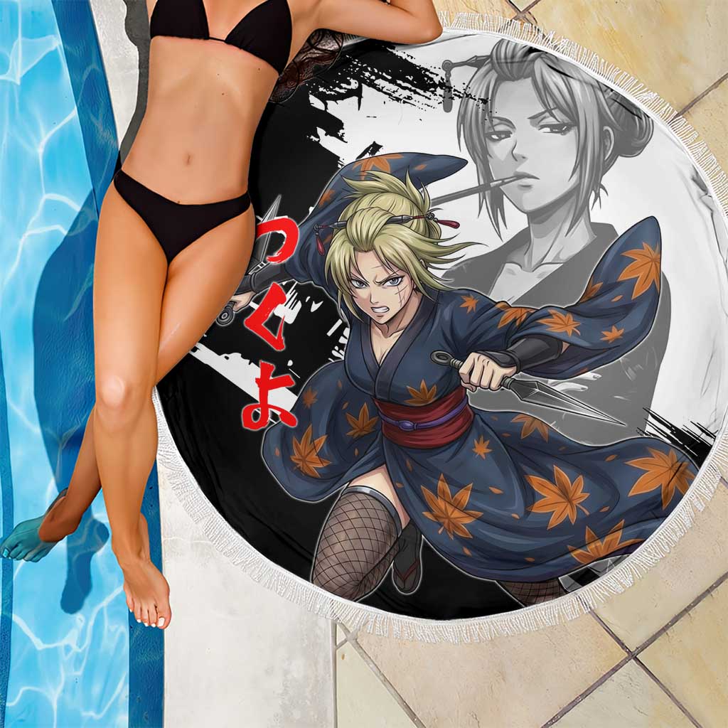 Tsukuyo Beach Blanket Edo Shinobi Ink Brush Style