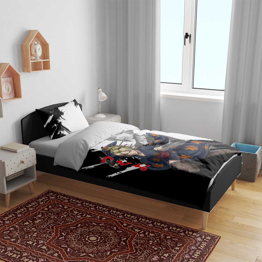 Tsukuyo Bedding Set Edo Shinobi Ink Brush Style