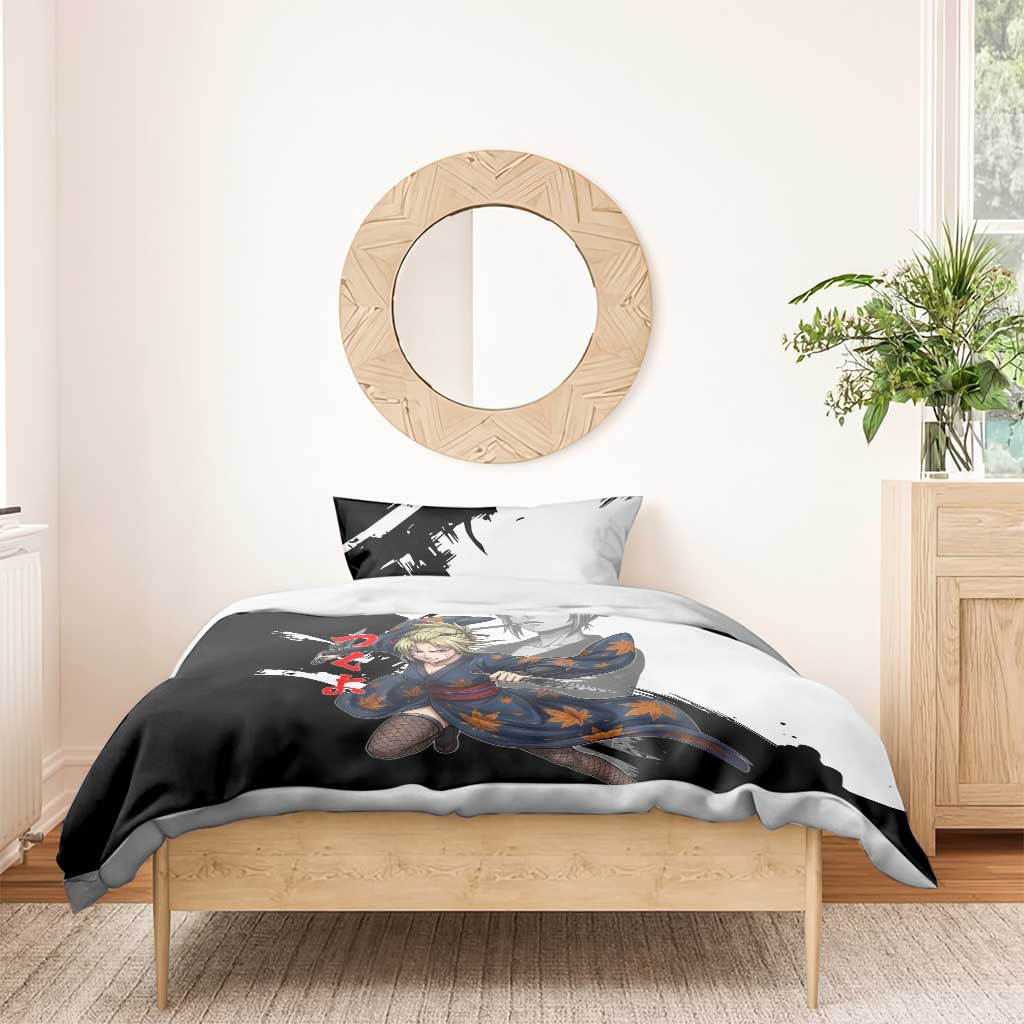 Tsukuyo Bedding Set Edo Shinobi Ink Brush Style