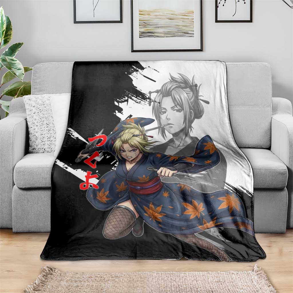 Tsukuyo Blanket Edo Shinobi Ink Brush Style