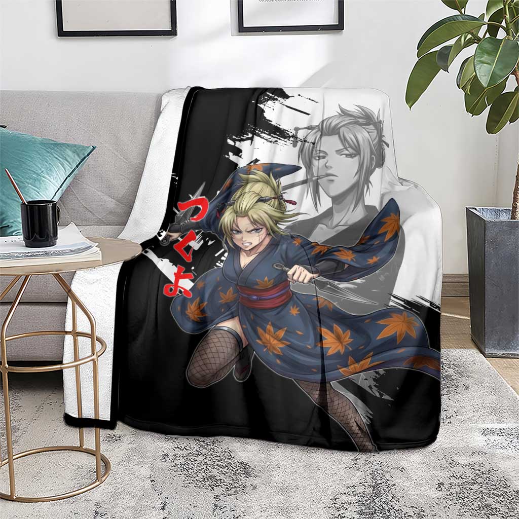 Tsukuyo Blanket Edo Shinobi Ink Brush Style