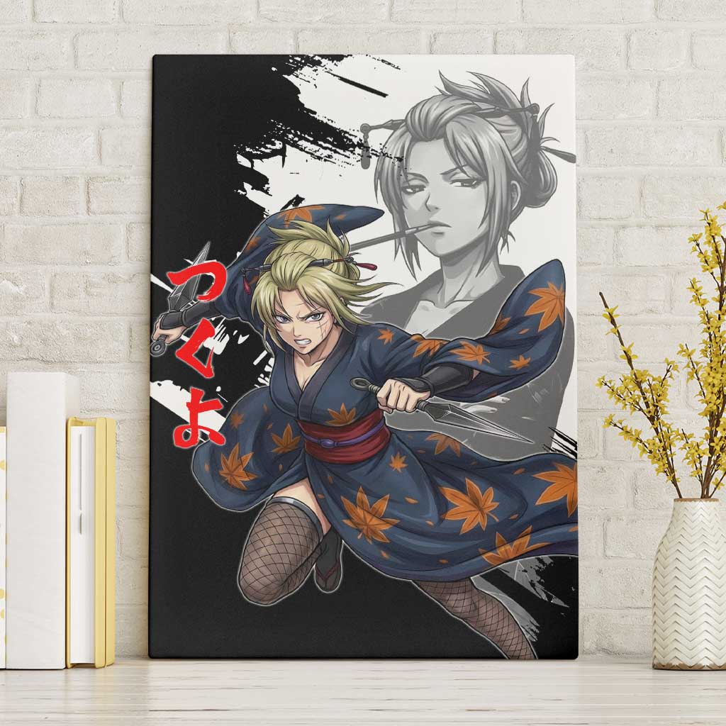 Tsukuyo Canvas Wall Art Edo Shinobi Ink Brush Style