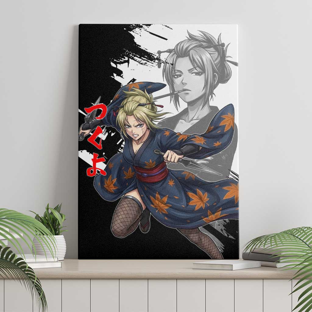 Tsukuyo Canvas Wall Art Edo Shinobi Ink Brush Style