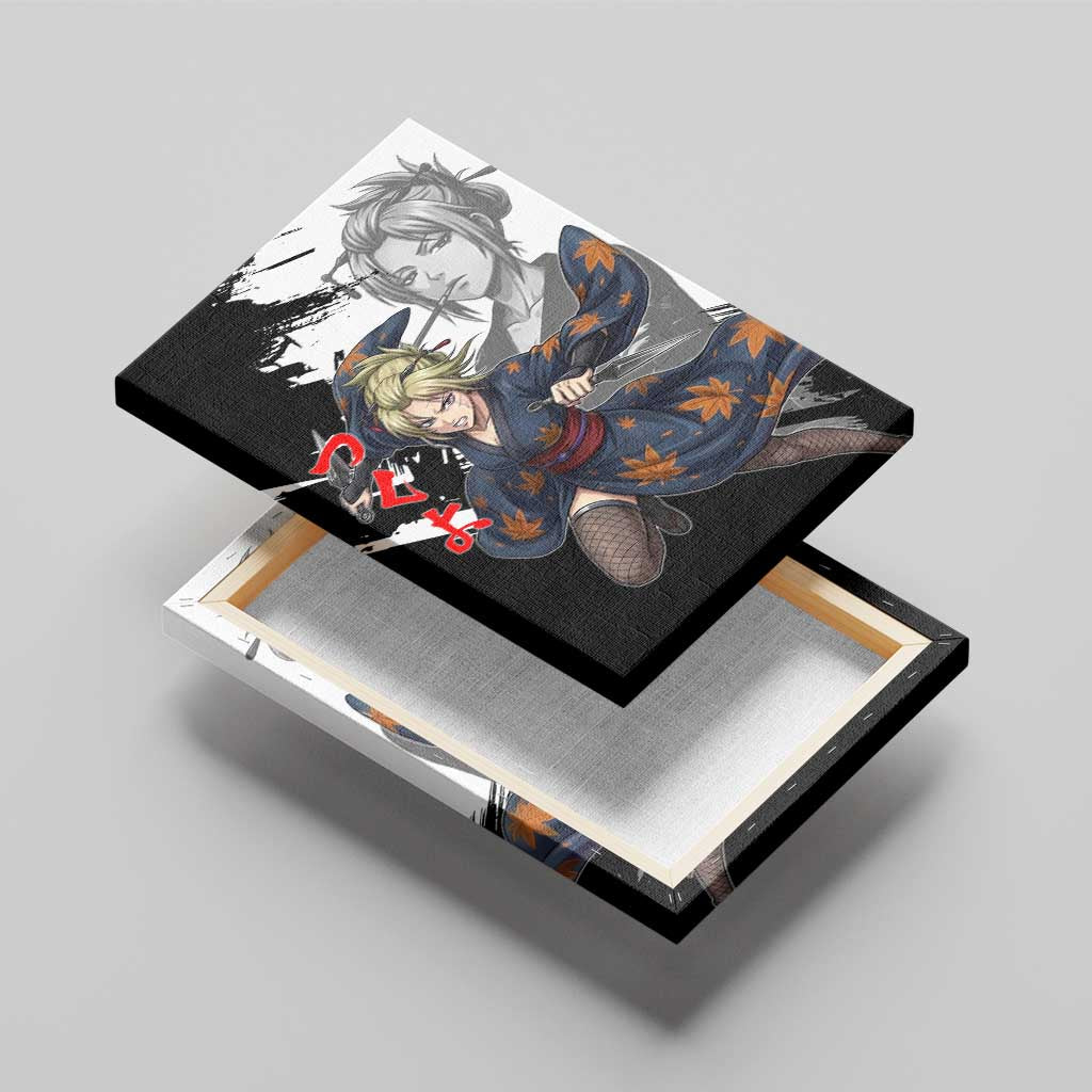 Tsukuyo Canvas Wall Art Edo Shinobi Ink Brush Style